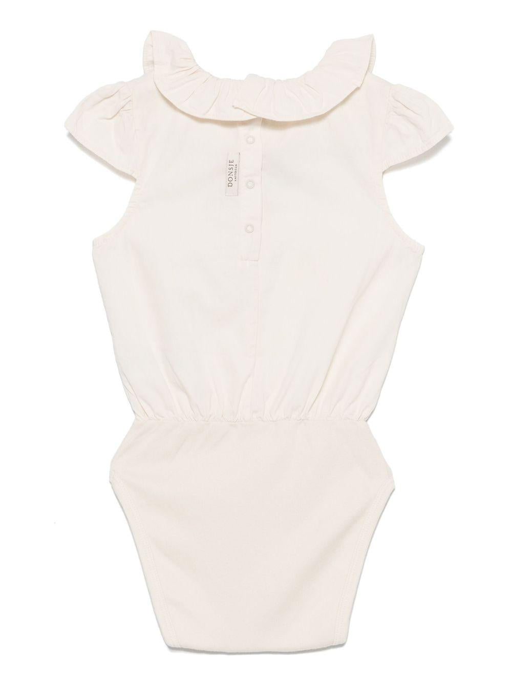 Body per neonata Donsje Madie beige con motivo con ricamo 3036900 00003 DONSJE KIDS 