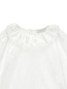 T-shirt per bambina Monnalisa Kids bianca con colletto con ruches 17H603 8201 0001 MONNALISA KIDS 