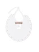 Bavaglino per neonata La Stupenderia bianco con bordo smerlato 2TBBV50 P01PIN LA STUPENDERIA KIDS 