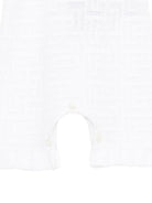 Salopette per neonata Balmain Kids bianca con ruches BYA052 X0018 100 BALMAIN KIDS 