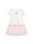 Set t-shirt e gonna per neonata Moschino Kids multicolore con ricamo Teddy Bear MDG01SL1A12 50209 MOSCHINO KIDS 