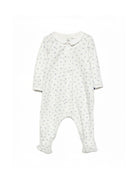 Tutina per neonati Petit Bateau bianca con stampa a cuori A0F2L 01 PETIT BATEAU KIDS 
