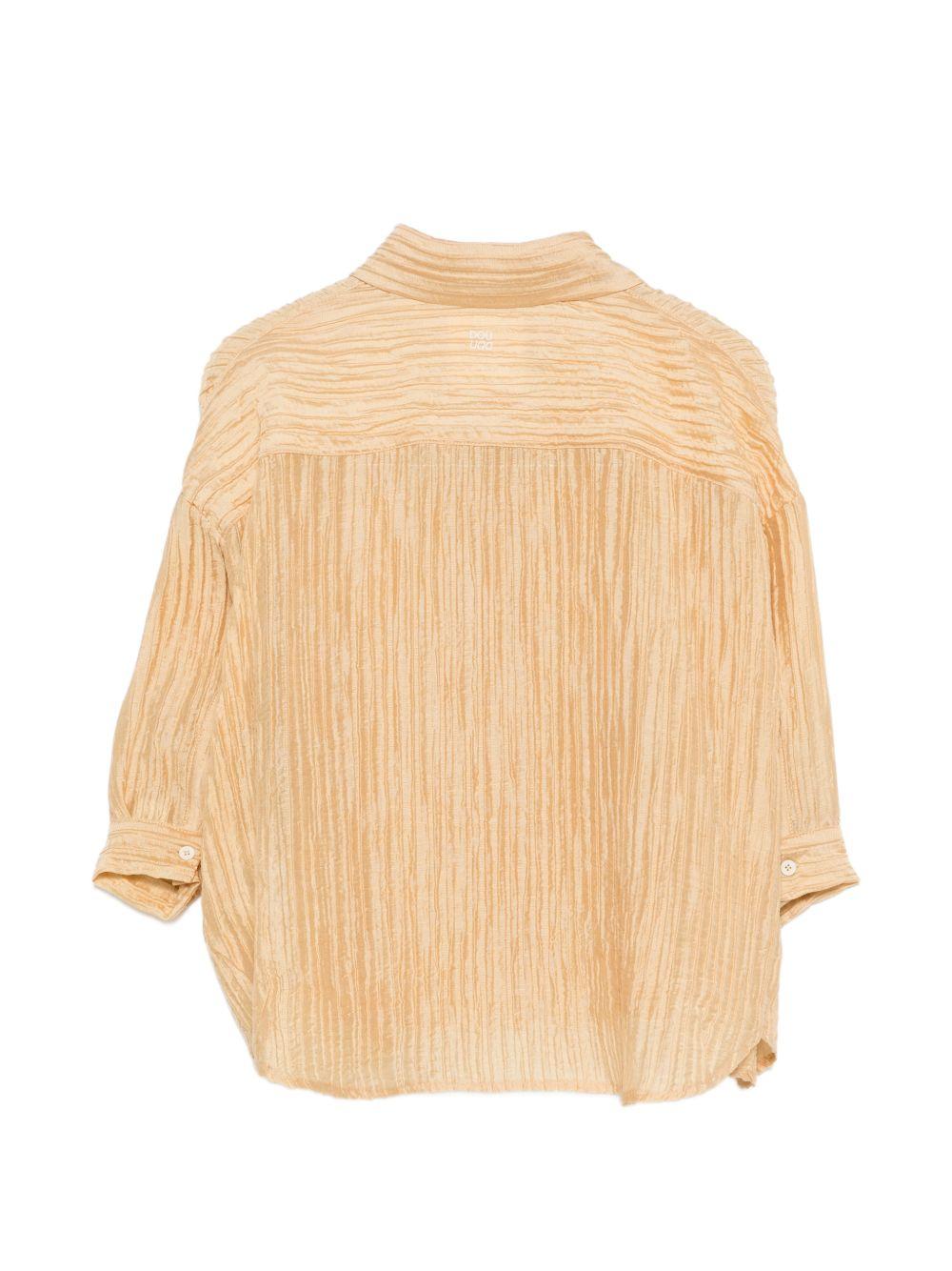 Camicia per bambina Douuod Kids color oro con colletto classico DY5A50 M0079 239 DOUUOD KIDS 