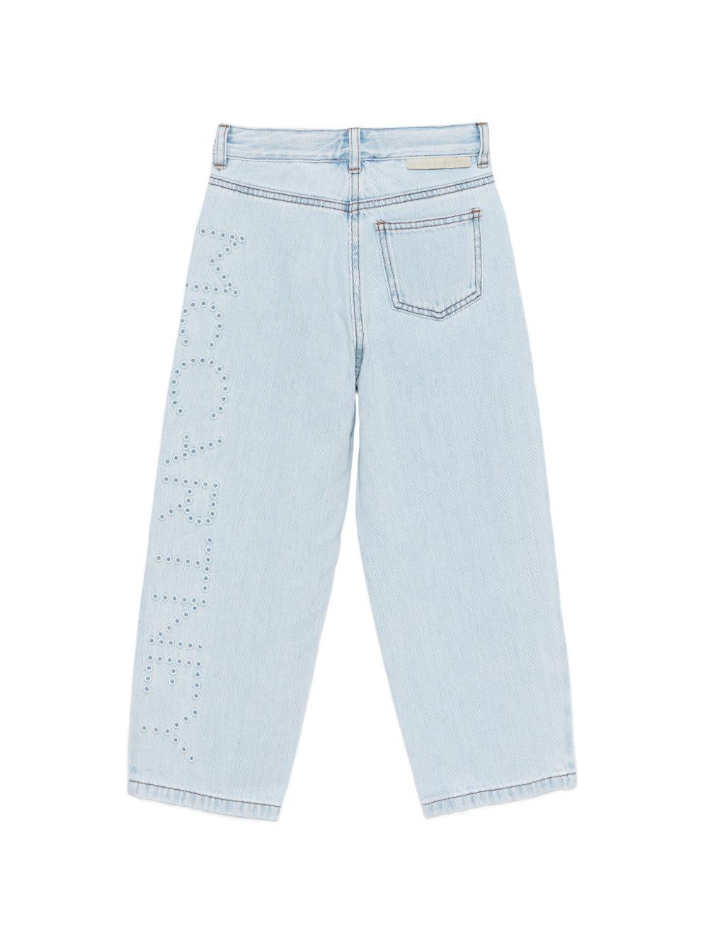 Jeans per bambina Stella McCartney Kids in denim con ricamo TY6C70 Z0746 600 STELLA McCARTNEY KIDS 