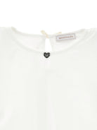 Blusa per bambina Monnalisa bianca con dettaglio fiocco posteriore 17G303 7113 0001 MONNALISA KIDS 