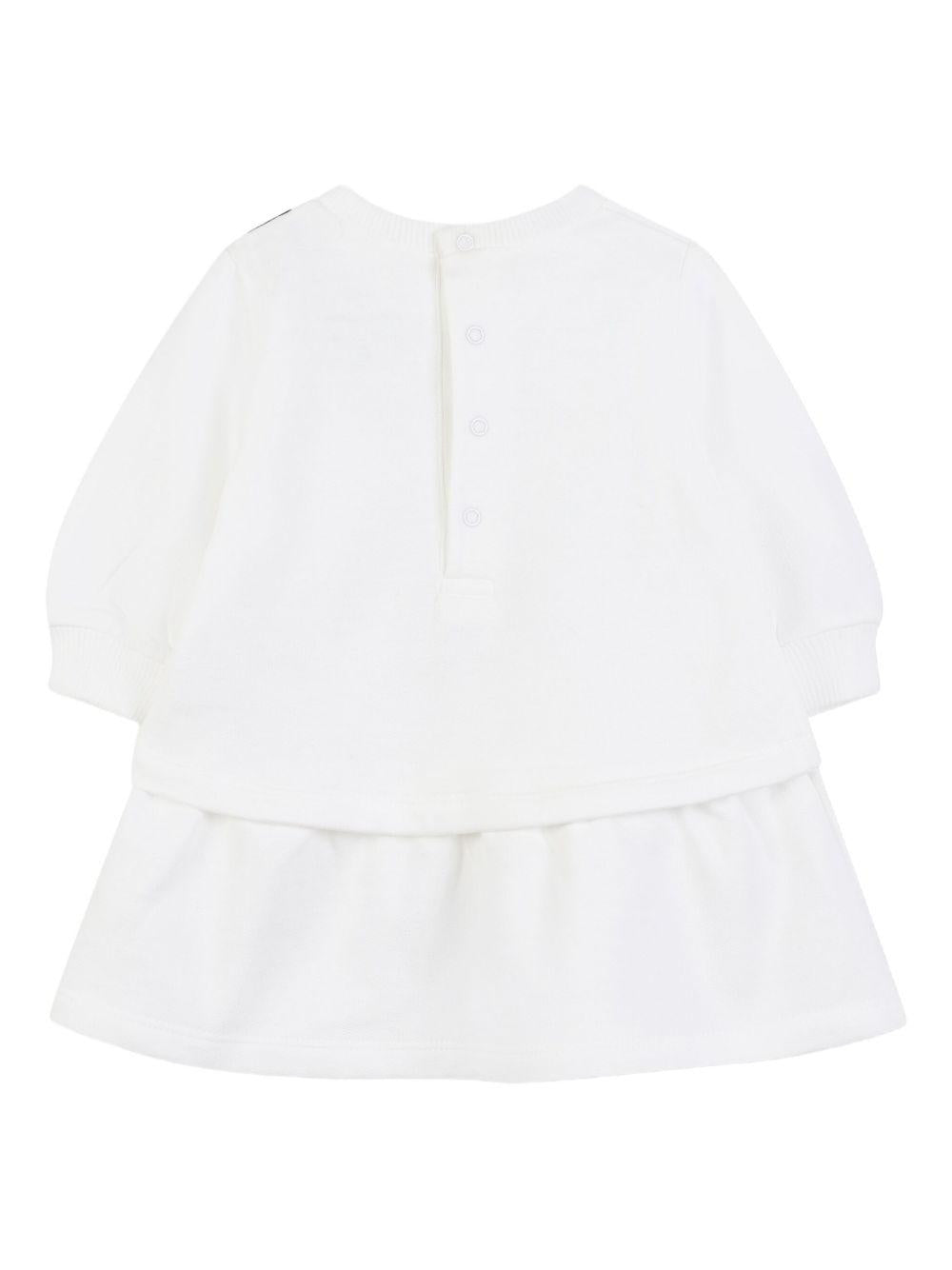 Abito per neonata The Marc Jacobs Kids bianco con stampa grafica W60667 126 THE MARC JACOBS KIDS 