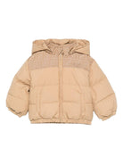 Giubbino per neonato Fendi Kids beige con dettaglio con logo FF BUA113 AS56 F0QU5 FENDI KIDS 