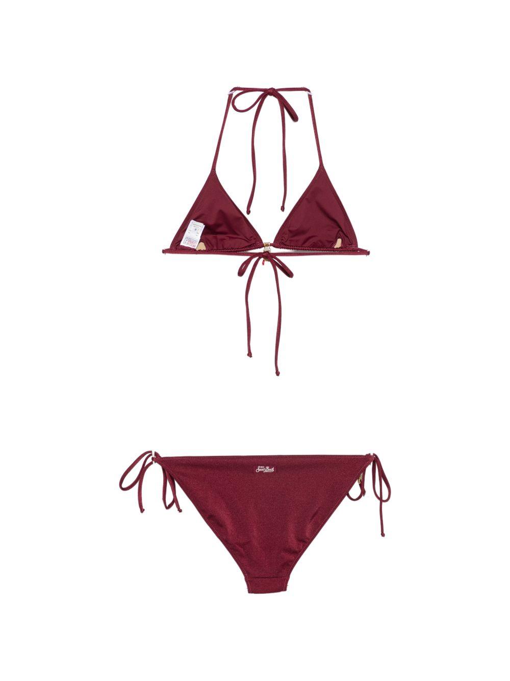 Bikini da donna MC2 Saint Barth bordeaux con dettaglio ciondoli VIR0001 08583L MC2 ST. BARTH 