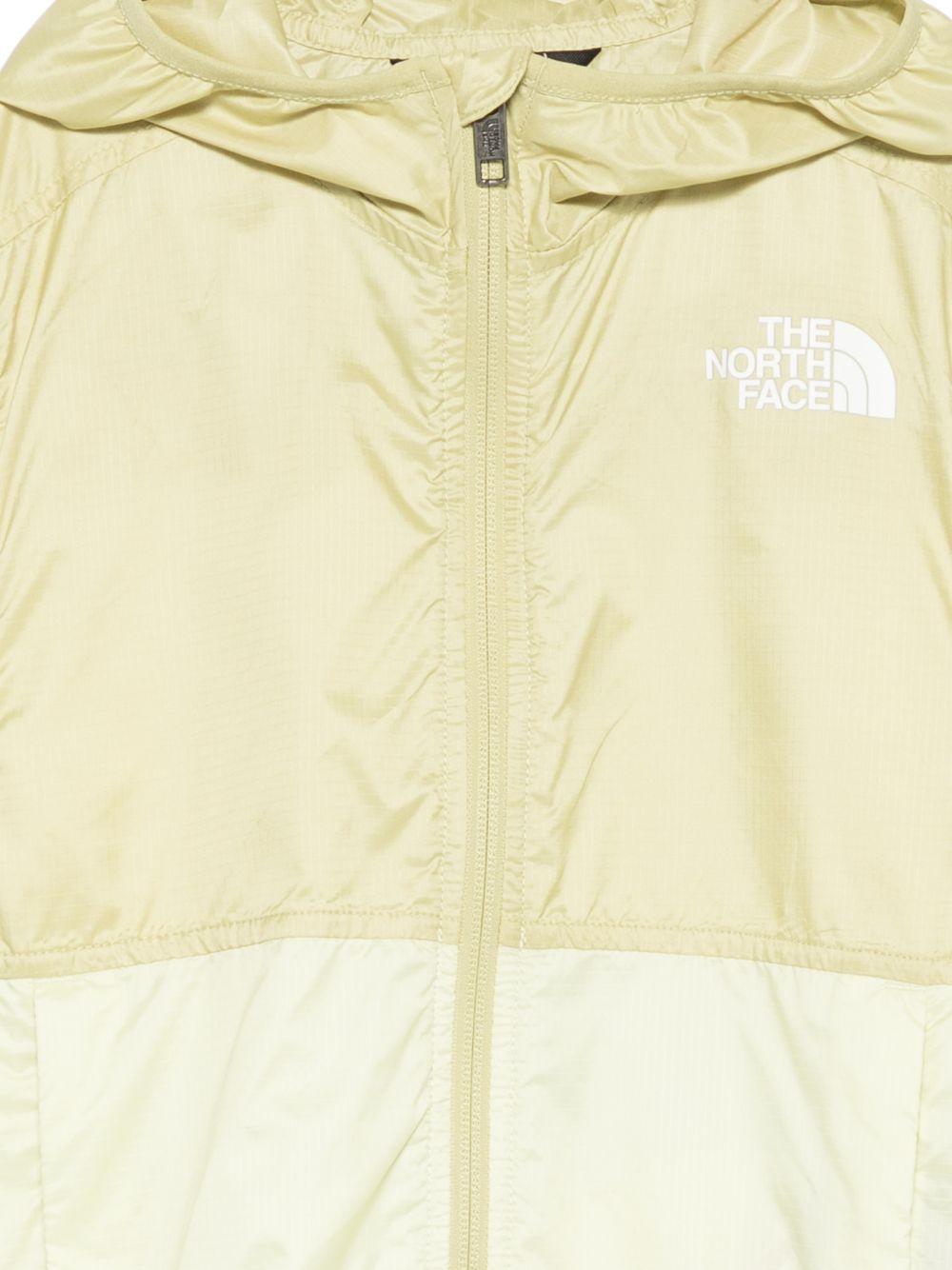 Giacca a vento Cyclone The North Face Kids gialla con logo sul davanti NF0A8ANN PES1 THE NORTH FACE KIDS 