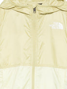 Giacca a vento Cyclone The North Face Kids gialla con logo sul davanti NF0A8ANN PES1 THE NORTH FACE KIDS 