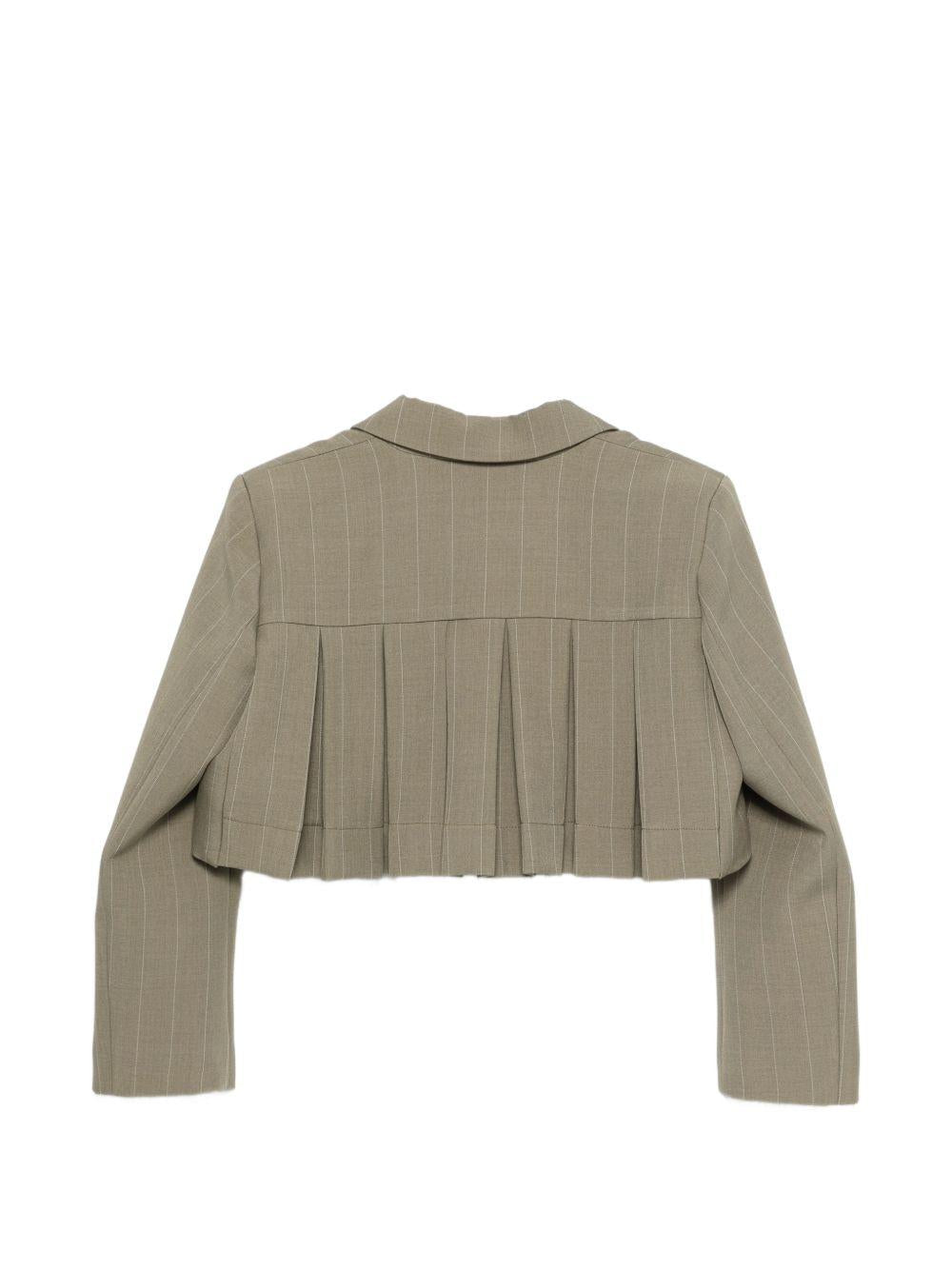 Giacca per bambina Alapage verde modello crop 26SAGCSP00016 OLIVA A'LAPAGE KIDS 