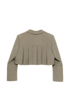 Giacca per bambina Alapage verde modello crop 26SAGCSP00016 OLIVA A'LAPAGE KIDS 