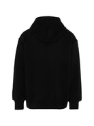 Felpa per bambino MSGM Kids nera con cappuccio S6MSJUZH065 110 MSGM KIDS 
