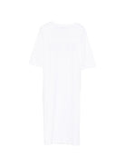 Abito per bambina MSGM Kids bianco con stampa logo S6MSJGDR068 001 MSGM KIDS 