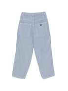 Pantaloni per bambino Emporio Armani Kids azzurro chiaro con bottoni e zip EB001490 AF26401 U9366 EMPORIO ARMANI KIDS 
