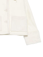 Giubbino per bambina Herno Kids bianco con inserti in ecopelliccia GI000104G33344 1000 HERNO KIDS 