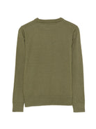Maglione per bambino Trussardi Kids verde con ricamo logo TBA26021MA CYPRESS TRUSSARDI KIDS 
