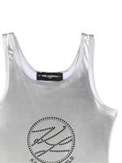 Costume da bagno per bambina Karl Lagerfeld Kids argento con decorazione Z31114 016 KARL LAGERFELD KIDS 