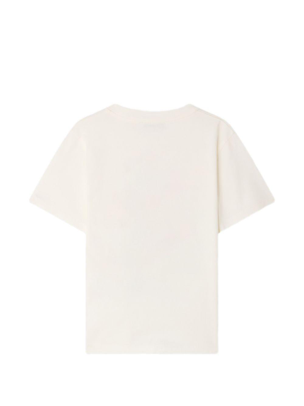 T-shirt per bambino Bonpoint bianca con stampa grafica S06BTSK00023 103 BONPOINT KIDS 