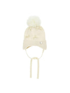 Berretto per neonata Monnalisa Kids crema con dettaglio con fiocchi 37H005 8064 0001 MONNALISA KIDS 
