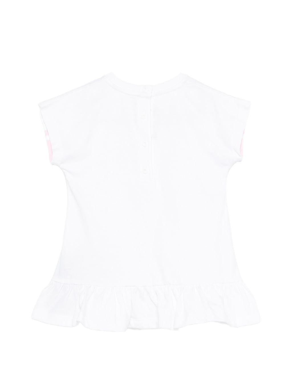 Abito per neonata Balmain Kids bianco con ruches BY1001 Z3672 100RS BALMAIN KIDS 