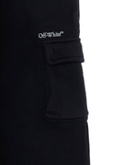 Pantaloni sportivi Big Bookish per bambina Off-White Kids neri con logo sul davanti 44GCH00BS26F001 001 OFF WHITE KIDS 