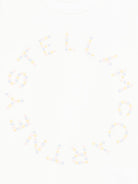 Felpa per bambina Stella McCartney Kids bianca con logo sul davanti TY4C10 Z3409 101 STELLA McCARTNEY KIDS 