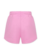 Shorts sportivi con stampa per bambina MSGM Kids rosa con dettagli plissettati S5MSJGSH092 MS003 MSGM KIDS 