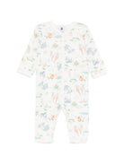 Tutina per neonati Petit Bateau bianca con stampa animali A0FRF 01 PETIT BATEAU KIDS 