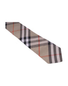 Cravatta per bambino Burberry Kids beige con caratteristico motivo Vintage Check 8117408 B9368 BURBERRY KIDS 