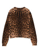 Maglione per bambina Dolce & Gabbana Kids marrone leopardato L5KWK5 JDVDT HY13M DOLCE & GABBANA KIDS 