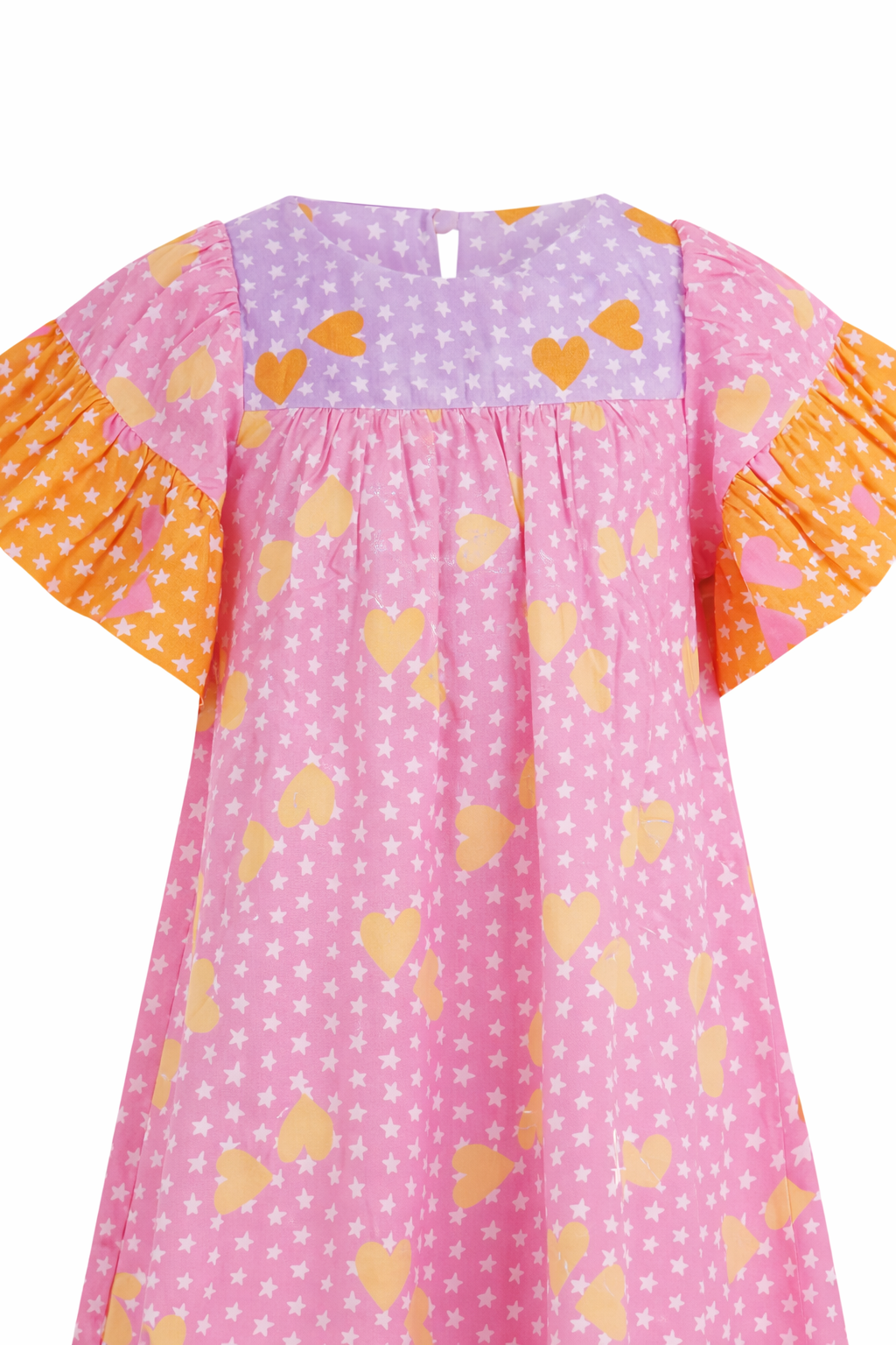 Abito per bambina Stella McCartney Kids rosa con stampa grafica cuori all- over TY1A31 Z3439 51UMC STELLA McCARTNEY KIDS 