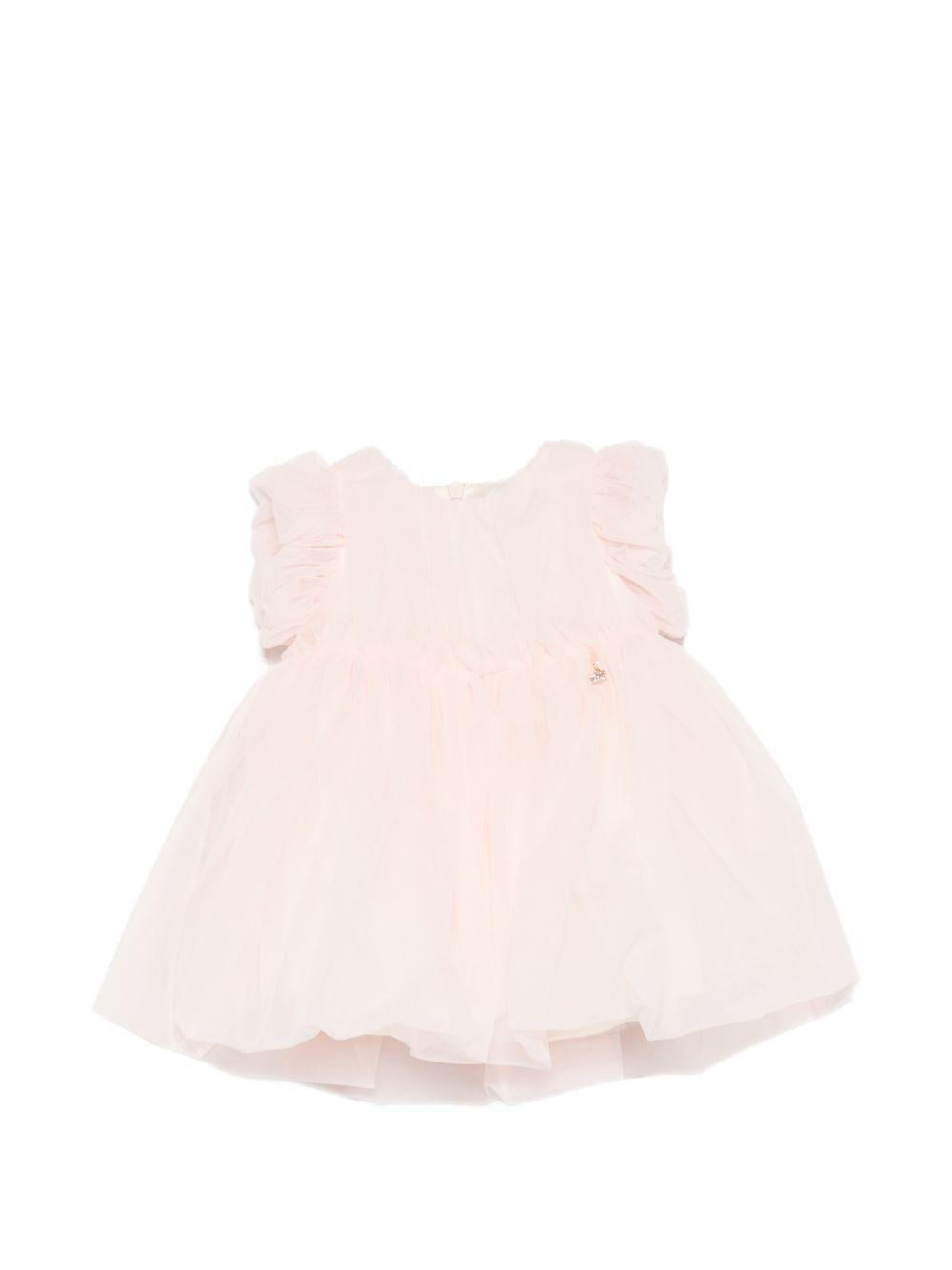 Abito per neonata Elisabetta Franchi La Mia Bambina rosa con ruches EGAB2280TU005 C036 ElISABETTA FRANCHI KIDS 