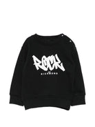 Felpa per neonato John Richmond Junior nera con logo sul davanti RIP26077FE BLACK JOHN RICHMOND JUNIOR 