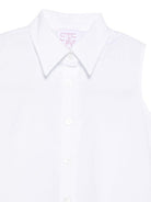 Camicia per bambina Stella Jean Kids bianca con colletto classico SS26SJB614 0001 STELLA JEAN KIDS 