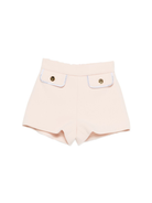 Shorts per neonata Elisabetta Franchi la Mia Bambina rosa chiaro con tasche ad aletta EGBE0270GA022 C145 ElISABETTA FRANCHI KIDS 