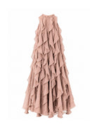 Abito per bambina Maison Ava Kids rosa con design drappeggiante MA SS26 GC25 PINK MAISON AVA KIDS 