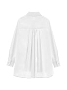 Camicia per bambina Monnalisa Kids bianca con dettagli con cristalli 18HISS 8153 0099 MONNALISA KIDS 