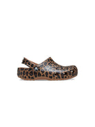 Clogs per bambina Crocs Kids marrone con stampa leopardata 211881 SELE CROCS KIDS 