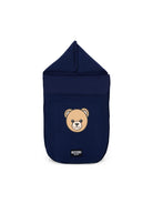 Sacco nanna per neonati Moschino Kids blu con motivo Teddy Bear MUE00WLCA40 40016 MOSCHINO KIDS 