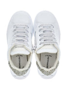 Sneakers per bambina Monnalisa bianche con glitter 87G006 7715 0001 MONNALISA KIDS 