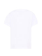 T-shirt per bambino Stella McCartney Kids bianca con stampa grafica sul davanti TZ8P41 Z3931 100 STELLA McCARTNEY KIDS 