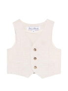Gilet per neonato Tartine Et Chocolat beige con scollo a V CC16001 17 TArtine & Chocolat KIDS 