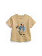T-shirt per bambino Polo Ralph Lauren Kids beige con motivo Polo Bear 322B20172 001 Ralph Lauren kids 