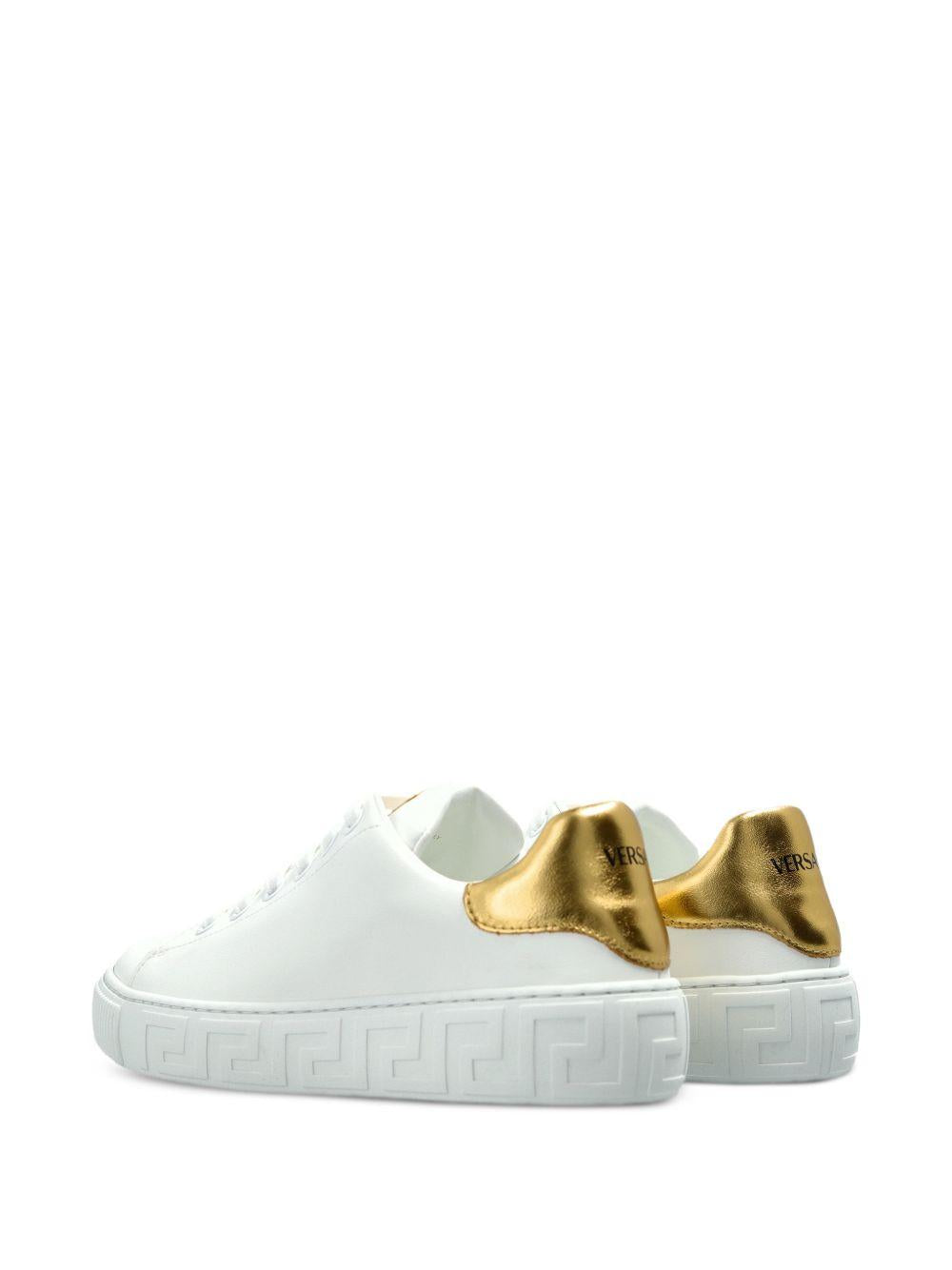 Sneakers per bambini Versace Kids bianche con dettaglio color oro 10180271A17082 2W110 VERSACE KIDS 