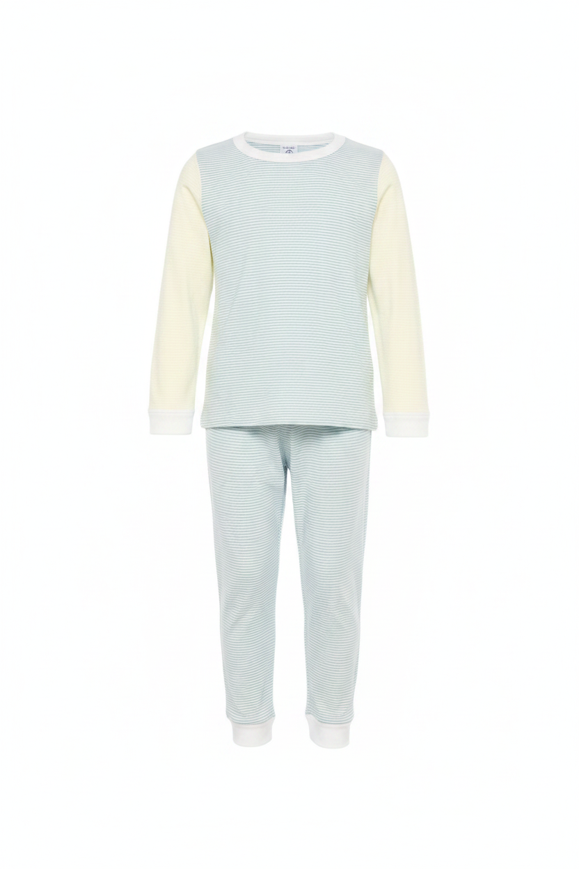 Pigiama per bambini Petit Bateau multicolore a righe A0F8W 01 PETIT BATEAU KIDS 