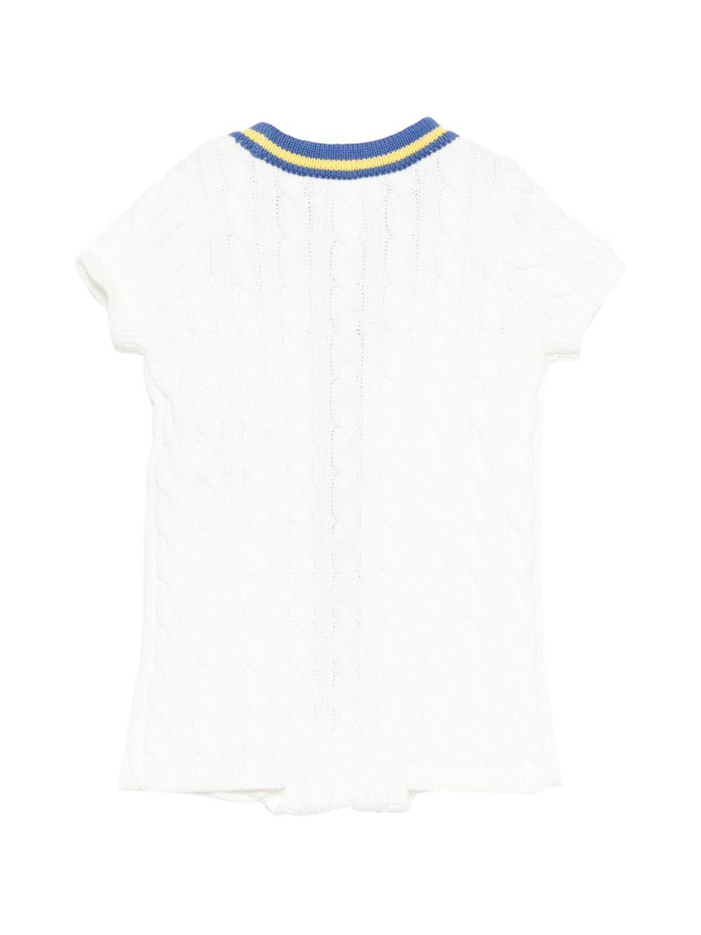 Tutina per neonato Polo Ralph Lauren Kids bianca con motivo Polo Pony 320B14085 001 Ralph Lauren kids 