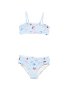 Set 2 pezzi per bambina Molo azzurro con stampa conchiglia all-over 8S26P101 9528 MOLO 