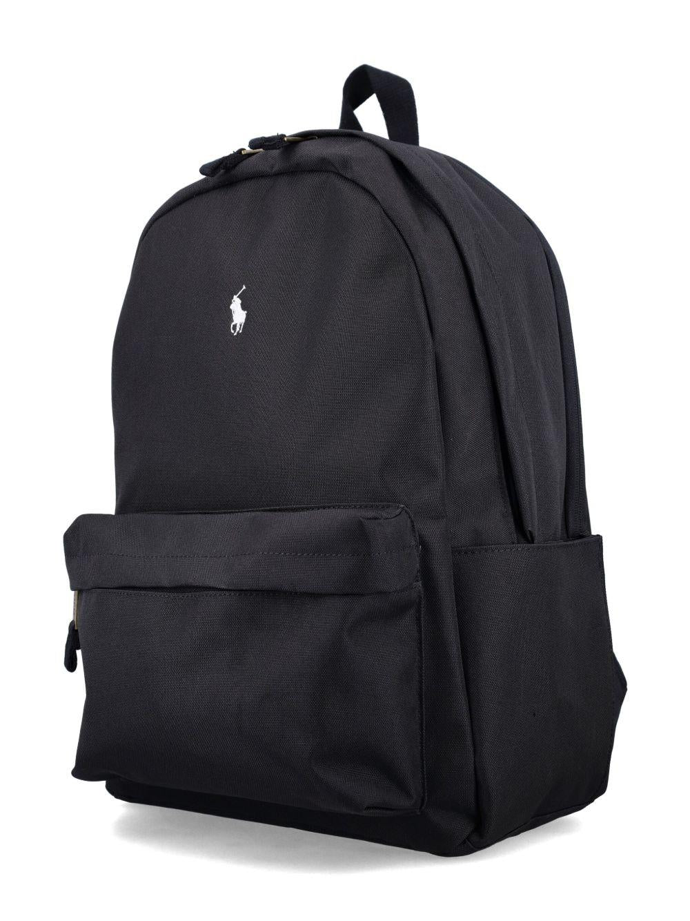 Zaino per bambini Polo Ralph Lauren Kids nero con motivo Polo Pony 9AR151 G9O Ralph Lauren kids 