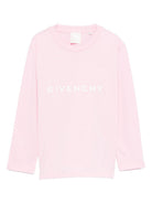 T-shirt per bambina Givenchy Kids rosa con logo sul davanti H30958 46N GIVENCHY KIDS 